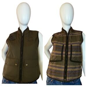 Y2K Vintage Reversible Vest by Lauren by Ralph Lauren